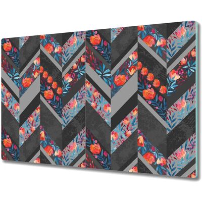 Coloray - Chevron Vintage - 80x52 - Ceramic - Protège-Planche cuisson - Publicité Coloray - Chevron Vintage - 80x52 - Ceramic - Protège-Planche cuisson - Publicité