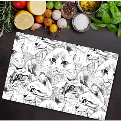 Coloray - GlassCat 80x52 - Motyw kota - Szkło - Deska do krojenia Coloray - GlassCat 80x52 - Motyw kota - Szkło - Deska do krojenia
