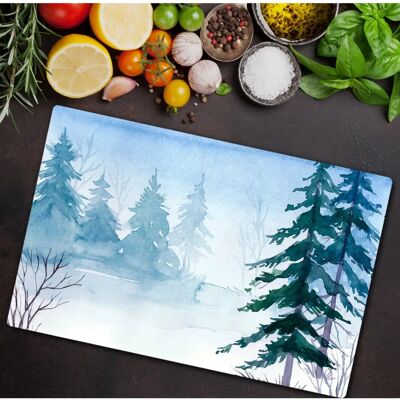 Coloray - 80x52 Winter Wald Vintage - Pokrywa płyty grzewczej Coloray - 80x52 Winter Wald Vintage - Pokrywa płyty grzewczej