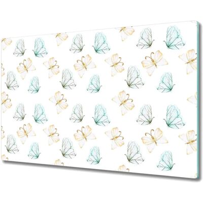 Coloray - Planche à découper moderne en verre - Papillons délicats - 80x52 cm - cutting board Coloray - Planche à découper moderne en verre - Papillons délicats - 80x52 cm - cutting board