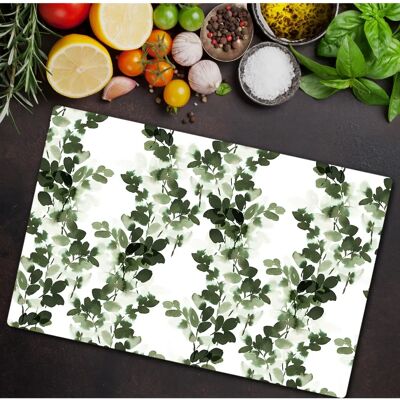 Coloray - 80x52 - Zielony - Biały - Osłona szkłem do płyt indukcyjnych Coloray - 80x52 - Zielony - Biały - Osłona szkłem do płyt indukcyjnych