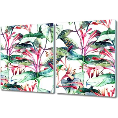 Coloray - Gazinière Vitrocéramika - 2x40x52 - Lonicera Blume - Płyta ochronna kuchni Coloray - Gazinière Vitrocéramika - 2x40x52 - Lonicera Blume - Płyta ochronna kuchni