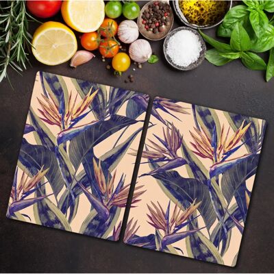 Coloray - 2x40x52 - Fleur hawaïenne - Glass lid - Glass lid - Publicité Coloray - 2x40x52 - Fleur hawaïenne - Glass lid - Glass lid - Publicité