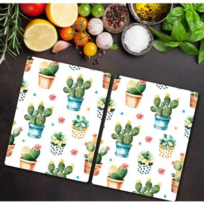 Coloray - Glass Guard - Cactus - 40x52 cm - Szkło kuchenne ochronne Coloray - Glass Guard - Cactus - 40x52 cm - Szkło kuchenne ochronne