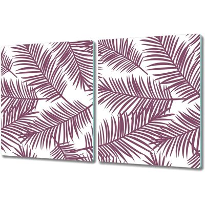 Coloray - Planche Découper Verre Palmier Violet - Cutting Board Coloray - Planche Découper Verre Palmier Violet - Cutting Board