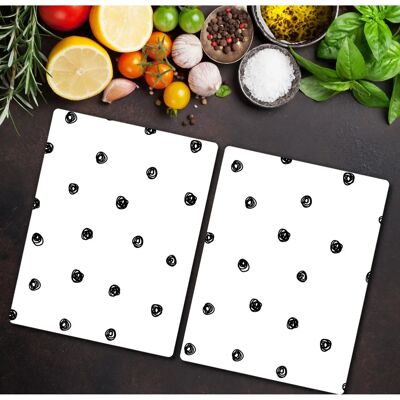 Coloray Planche À Découper Moderne En Verre Avec Motif Imprimé 2x40x52 cm Coloray Planche À Découper Moderne En Verre Avec Motif Imprimé 2x40x52 cm