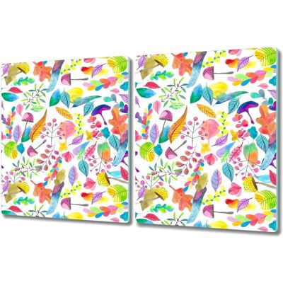 Coloray - 2x40x52 - Feuilles d'automne - 40x52 cm - Glass lid - Publicité Coloray - 2x40x52 - Feuilles d'automne - 40x52 cm - Glass lid - Publicité