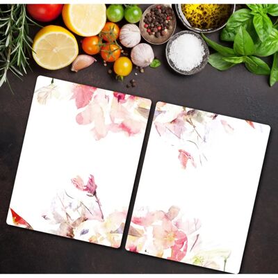Coloray - 2x40x52 Printemps - 40x52 cm - Kwiecie wiosenne - Ochrona szkła do płyt indukcyjnych Coloray - 2x40x52 Printemps - 40x52 cm - Kwiecie wiosenne - Ochrona szkła do płyt indukcyjnych