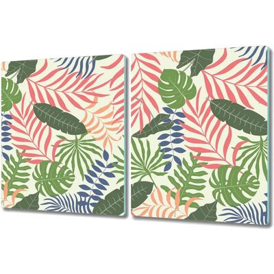 Coloray - 40x52 Tropical Leaves - Deska do krojenia ze szkła Coloray - 40x52 Tropical Leaves - Deska do krojenia ze szkła
