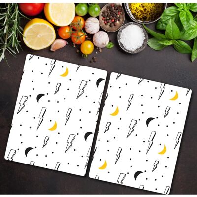 Coloray - Glass Cutting Board 40x52 cm - Superhero Sky Coloray - Glass Cutting Board 40x52 cm - Superhero Sky