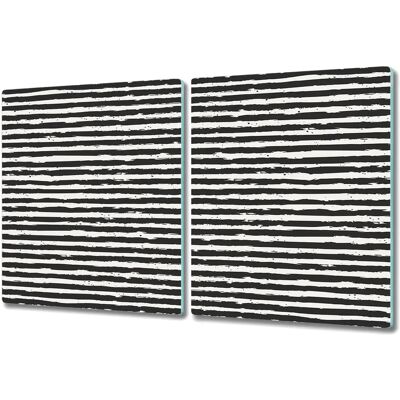 Coloray - Planche verre trempé 2x40x52 - Czarnobiały prążki Coloray - Planche verre trempé 2x40x52 - Czarnobiały prążki