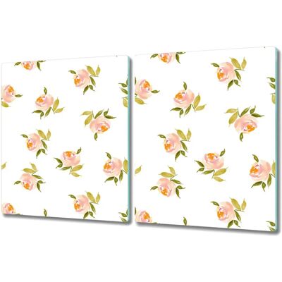 Coloray 2x40x52 cm - Małe kwiaty - Pokrywa do płyty indukcyjnej Coloray 2x40x52 cm - Małe kwiaty - Pokrywa do płyty indukcyjnej