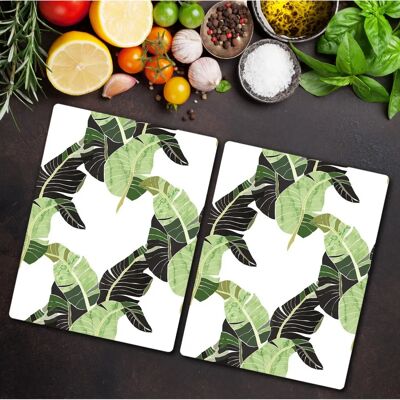 Coloray - Glass 2x40x52 Palm - Liście palm - Cutting board Coloray - Glass 2x40x52 Palm - Liście palm - Cutting board