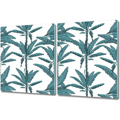 Coloray - Palm Tree Glass - 40x52 cm - 2 szt - Deska do krojenia Coloray - Palm Tree Glass - 40x52 cm - 2 szt - Deska do krojenia