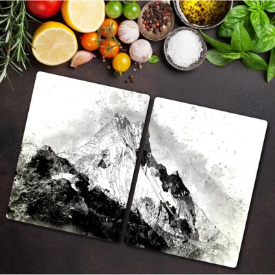 Coloray - 2x40x52 Montagnes Abstraction - 40x52 cm - Montagnes Abstraction - Pokrywa kuchenna Coloray - 2x40x52 Montagnes Abstraction - 40x52 cm - Montagnes Abstraction - Pokrywa kuchenna