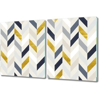 Coloray - Szklana deska do krojenia - Wzór chevron - deska do krojenia Coloray - Szklana deska do krojenia - Wzór chevron - deska do krojenia