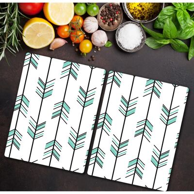 Coloray - Hipster Arrows - 2x40x52 cm - Deska do krojenia ze szkła Coloray - Hipster Arrows - 2x40x52 cm - Deska do krojenia ze szkła