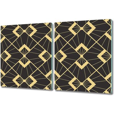 Coloray - Deska do krojenia ze szkła 2x40x52 motyw drukowany - 40x52 cm - Czarny Coloray - Deska do krojenia ze szkła 2x40x52 motyw drukowany - 40x52 cm - Czarny