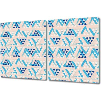 Coloray - Protection En Verre Pour Plaques À Induction 2x40x52 Triangle Tiré - Rozmiar 40x52 cm - 2 szt. - Glass protection Coloray - Protection En Verre Pour Plaques À Induction 2x40x52 Triangle Tiré - Rozmiar 40x52 cm - 2 szt. - Glass protection