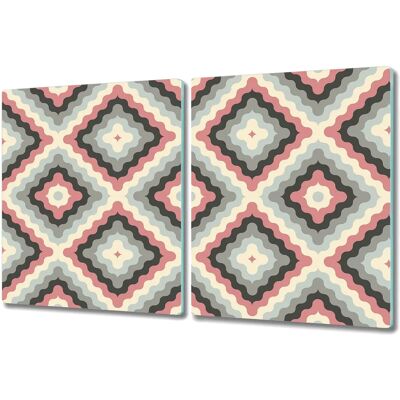 Coloray - Deska do krojenia ze szkła 2x40x52 Różowy Abstrakt Coloray - Deska do krojenia ze szkła 2x40x52 Różowy Abstrakt