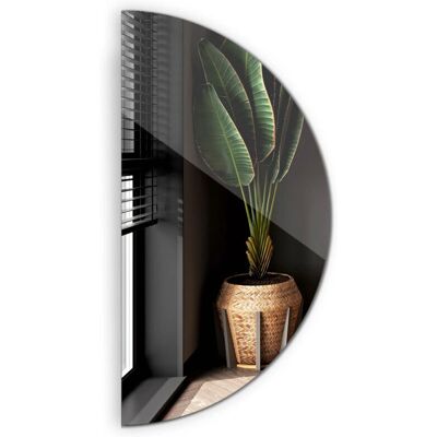 Lustro Półokrągłe Loft 90cm - Lustro Ścienne Lustro Półokrągłe Loft 90cm - Lustro Ścienne