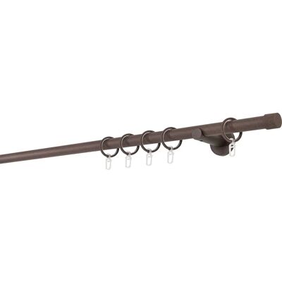 MYDECO 20mm Gardinenstange - 310cm, Braun, Wandmontage MYDECO 20mm Gardinenstange - 310cm, Braun, Wandmontage