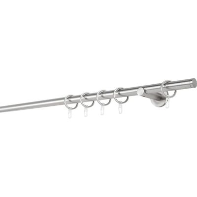 MYDECO 20mm Match Gardinenstange 180cm - Einläufig, Silber MYDECO 20mm Match Gardinenstange 180cm - Einläufig, Silber