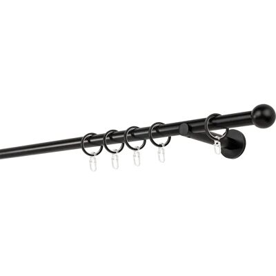 MYDECO 20mm Kugel Gardinenstange 130cm - 1 Läufig MYDECO 20mm Kugel Gardinenstange 130cm - 1 Läufig