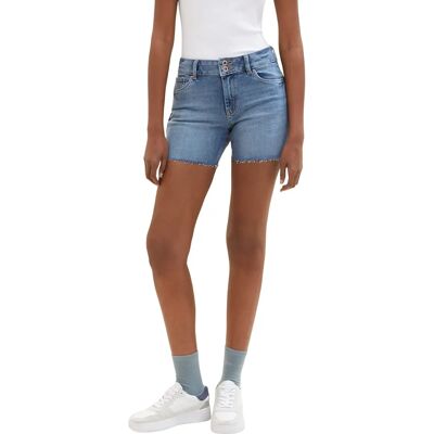 Tom Tailor Denim Cajsa (1011397)- Jeansshorts mid stone blue Tom Tailor Denim Cajsa (1011397)- Jeansshorts mid stone blue
