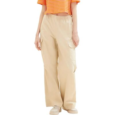 Beżowe spodnie cargo TOM TAILOR DENIM - Cargo Pants Beżowe spodnie cargo TOM TAILOR DENIM - Cargo Pants