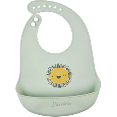 Bavoir bébé Sterntaler - Bavoir en silicone, lion Leo Bavoir bébé Sterntaler - Bavoir en silicone, lion Leo