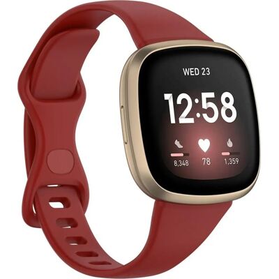 König Design - Versa 3 - Rot - Klein - Watch Band König Design - Versa 3 - Rot - Klein - Watch Band