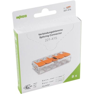 Bornes de raccordement flexibles Wago 221-415/996-008 - borne de connexion Bornes de raccordement flexibles Wago 221-415/996-008 - borne de connexion
