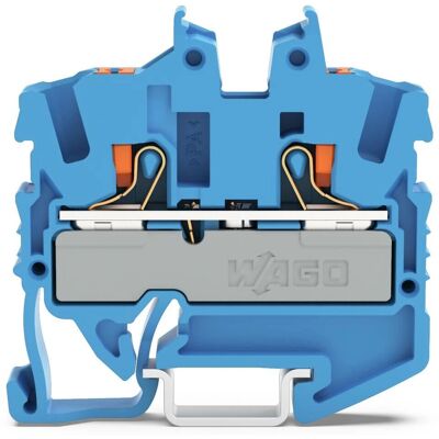 WAGO 2252-1204 - Morsete de paso mini - 2,5 mm² - Azul WAGO 2252-1204 - Morsete de paso mini - 2,5 mm² - Azul