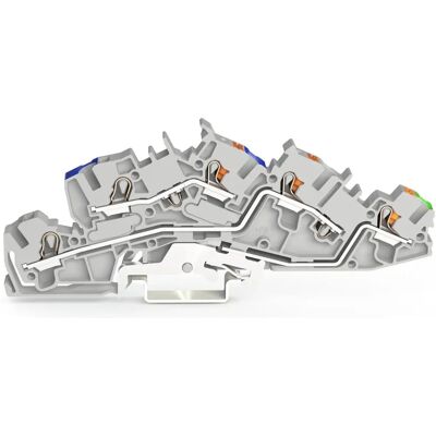 WAGO 2205-7546 - Bornes de instalación, 4 mm², gris - Bloque de bornes WAGO 2205-7546 - Bornes de instalación, 4 mm², gris - Bloque de bornes