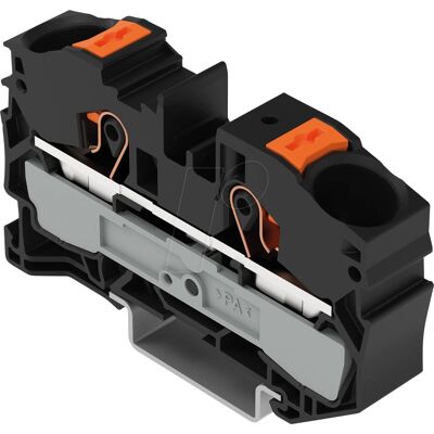 WAGO 2216-1205 - Bloque de paso para 2 conductores, negro WAGO 2216-1205 - Bloque de paso para 2 conductores, negro