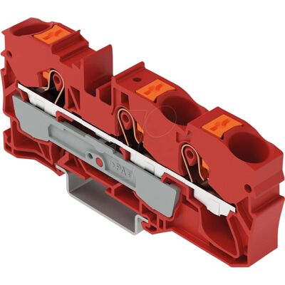 WAGO 2210-1303 - Conector de paso de 3 conductores - Rojo WAGO 2210-1303 - Conector de paso de 3 conductores - Rojo