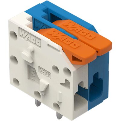 WAGO - 2601-1102SP - 2 polos - Blanco Azul - Bloque de terminales WAGO - 2601-1102SP - 2 polos - Blanco Azul - Bloque de terminales