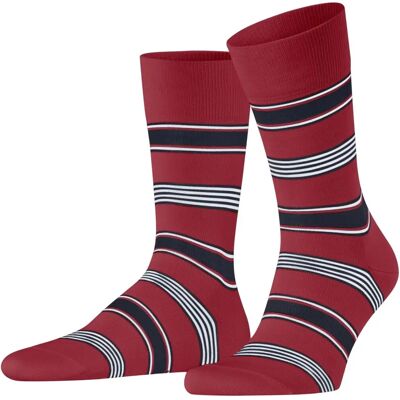 Falke Marina Stripe Socken - Scharlachrot Extra Large Falke Marina Stripe Socken - Scharlachrot Extra Large