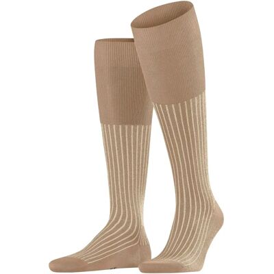 Falke Oxford Stripe Kniestrümpfe - Camel Brown Falke Oxford Stripe Kniestrümpfe - Camel Brown