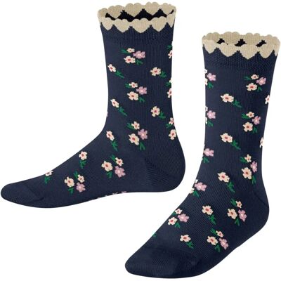 Falke Ditsy Flowers Bambino Skarpetki - Niebieskie Falke Ditsy Flowers Bambino Skarpetki - Niebieskie