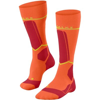 Falke SK Calze da sci in lana merino compressiva - Arancione Falke SK Calze da sci in lana merino compressiva - Arancione