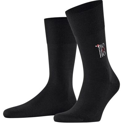Falke HO HO HO Socken - Schwarz - Winter Weihnachten Stil Falke HO HO HO Socken - Schwarz - Winter Weihnachten Stil