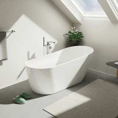 Duravit DuraFaro Weiße Freistehende Badewanne - Bad Duravit DuraFaro Weiße Freistehende Badewanne - Bad