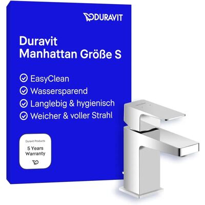 Duravit Manhattan Einhebel-Waschtischmischer - 95mm Ausladung - Chrom Duravit Manhattan Einhebel-Waschtischmischer - 95mm Ausladung - Chrom