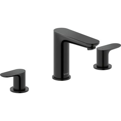 Grifería de lavabo Duravit Wave Negro Mate 3 Agujeros - Modelo WA10600050 Grifería de lavabo Duravit Wave Negro Mate 3 Agujeros - Modelo WA10600050