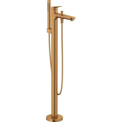 Mişcător de cadă Duravit Wave montat pe podea - Bronz șlefuit - Design modern Mişcător de cadă Duravit Wave montat pe podea - Bronz șlefuit - Design modern