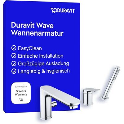 Duravit Mezclador de bañera 3 agujeros - Cromo Duravit Mezclador de bañera 3 agujeros - Cromo