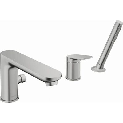 Mieszacz wannowy Duravit Wave 3 otwory - Stal nierdzewna Mieszacz wannowy Duravit Wave 3 otwory - Stal nierdzewna