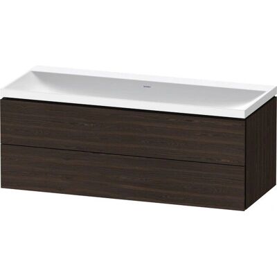 Duravit Nussbaum gebürstet Matt Wandhängendes C-Form Badmöbelset - Badezimmer Set Duravit Nussbaum gebürstet Matt Wandhängendes C-Form Badmöbelset - Badezimmer Set